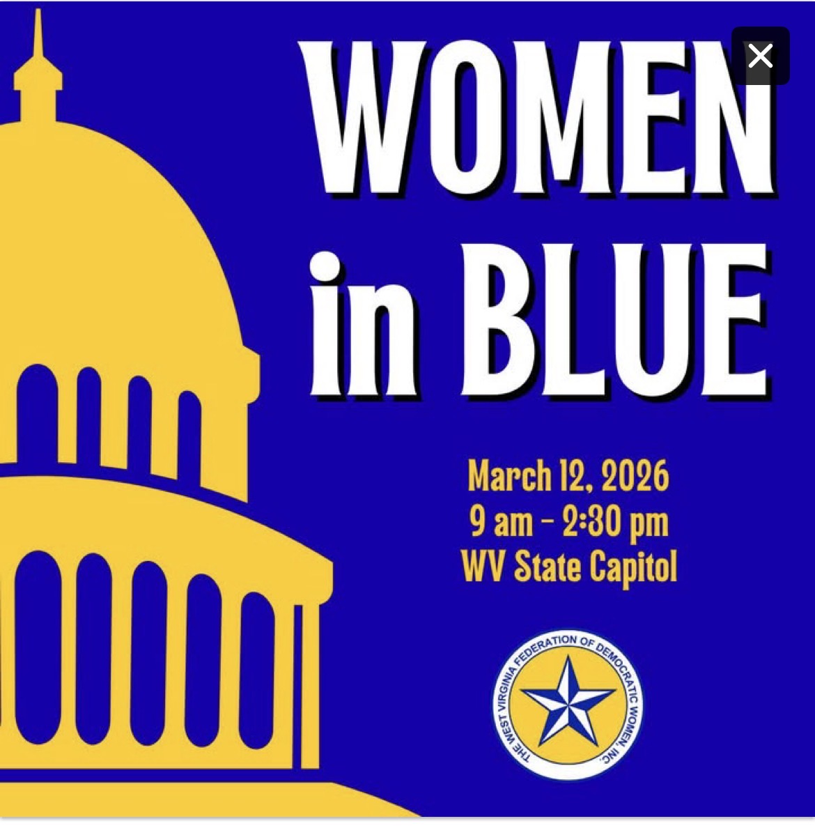 Women in Blue on March 12 at the West Virginia&nbsp;Capitol
